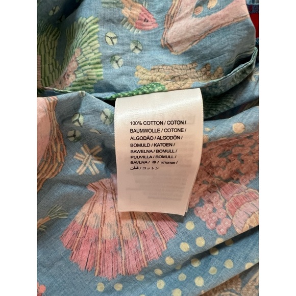 FARM RIO Cross-Stitch Embroidered Tiered Cotton Minidress - Picture 5 of 10